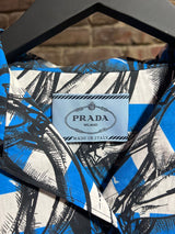 Prada Banana Stripe Button Up Sz. L
