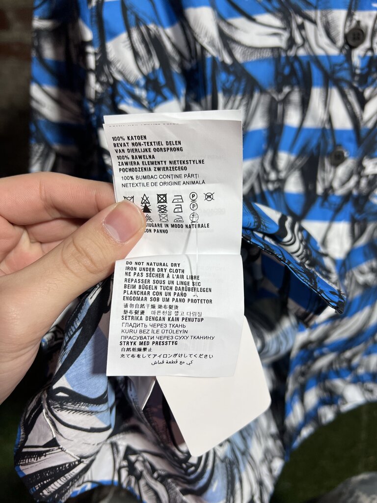 Prada Banana Stripe Button Up Sz. L