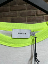 Rhude Tee White Neon Sz. XXL