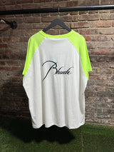 Rhude Tee White Neon Sz. XXL