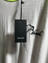 Rhude Tee White Neon Sz. XXL