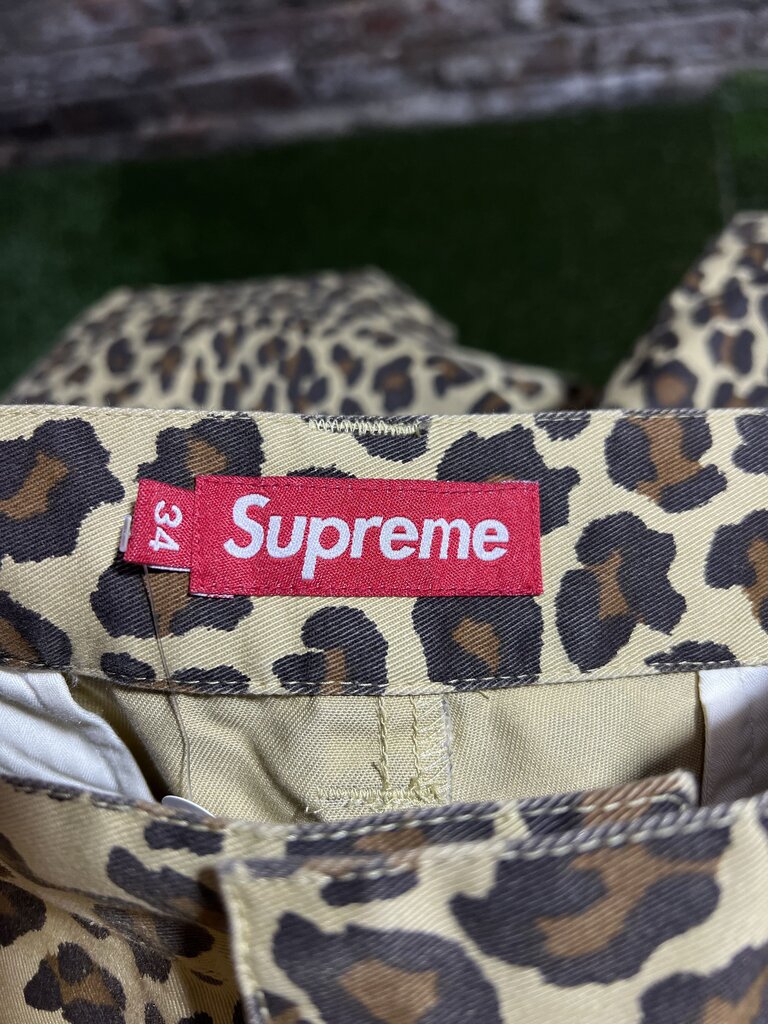 Supreme Cheetah Chino Pants Sz. 34