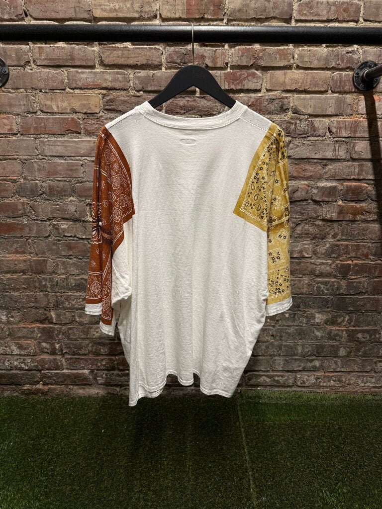 Kapital Oversized Bandana Tee Yellow/Orange Tee Sz. 1