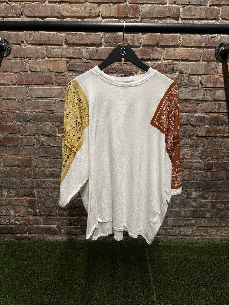 Kapital Oversized Bandana Tee Yellow/Orange Tee Sz. 1