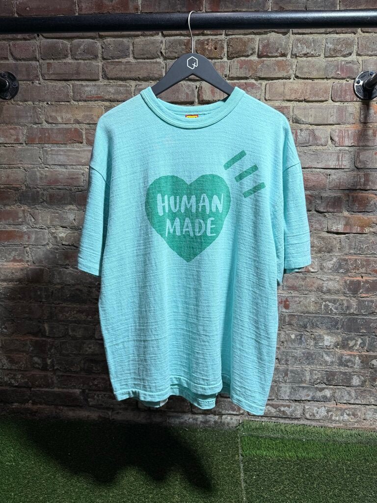 Human Made Hearts Tee Blue Sz. XL