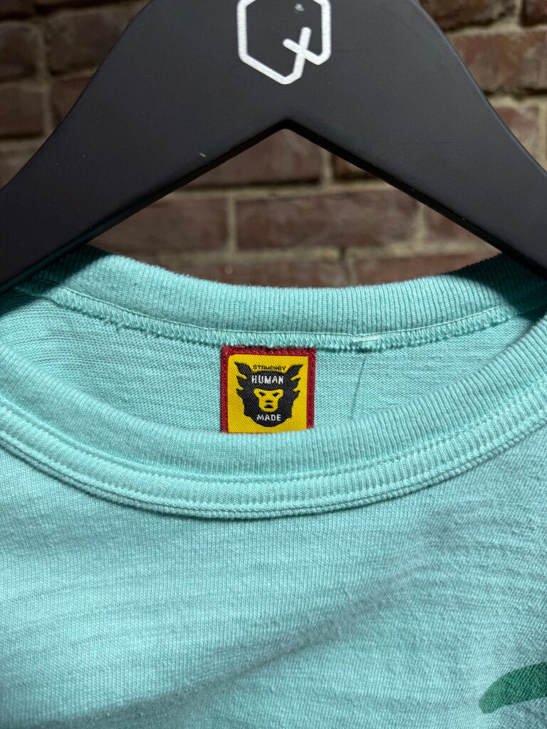 Human Made Hearts Tee Blue Sz. XL