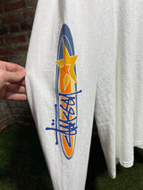 Stussy Surf Logo Elbow Longsleeve Cream Sz. XL