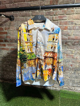 Flâneur Homme Silk Painted Button Up Sz. S