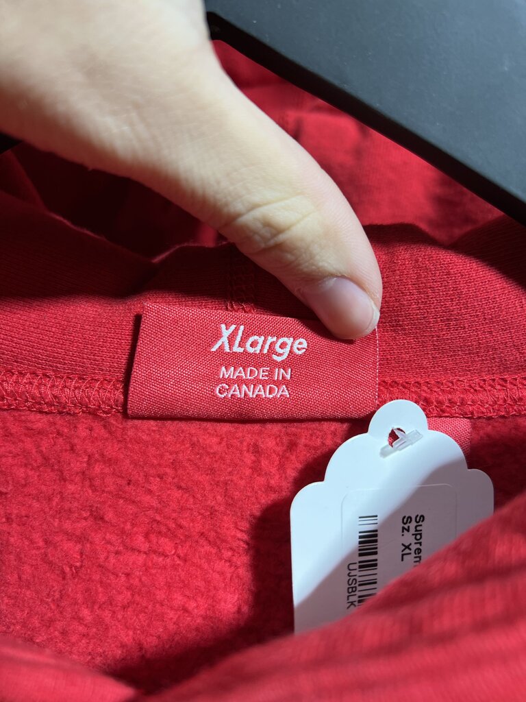 Supreme X Kaws Hoodie Red Sz. XL
