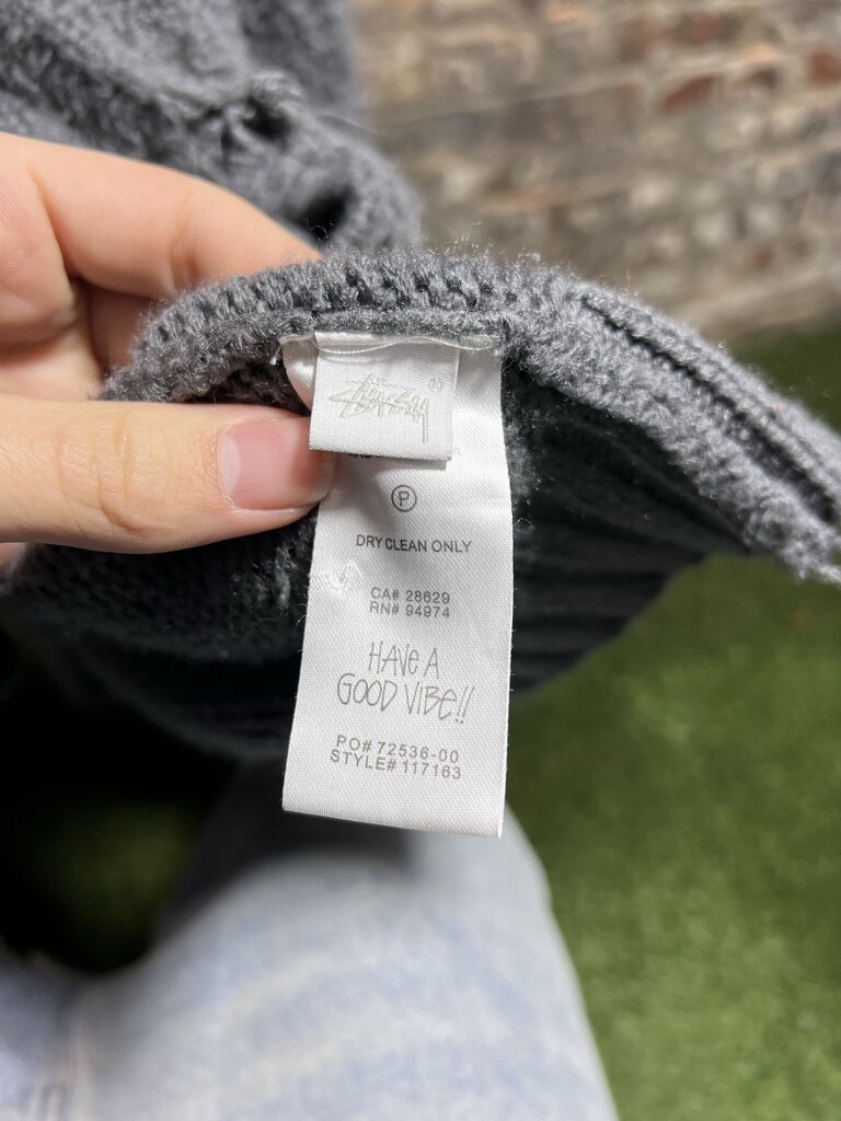 Stussy Shaggy Cardigan Sz. L