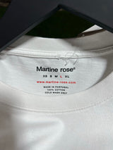 Martine Rose Outline White Tee Sz. L