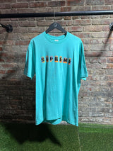 Supreme Spellout Tee Teal Sz. L