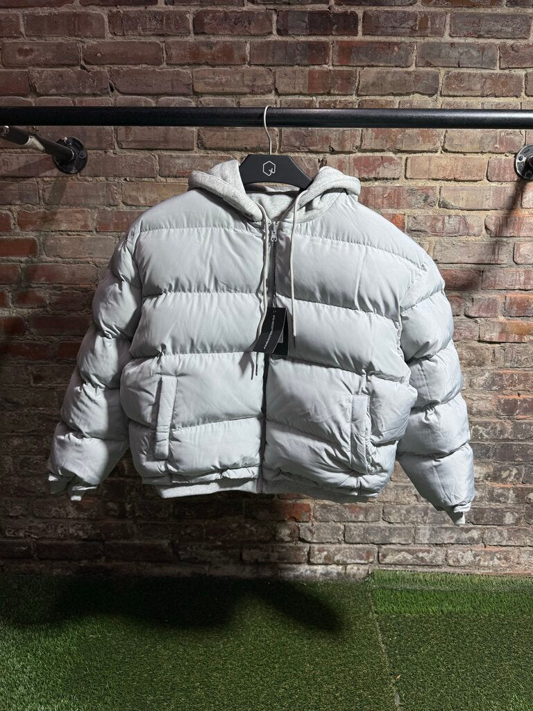 GV Gallery Grey Reversible Puffer Jacket Sz. S