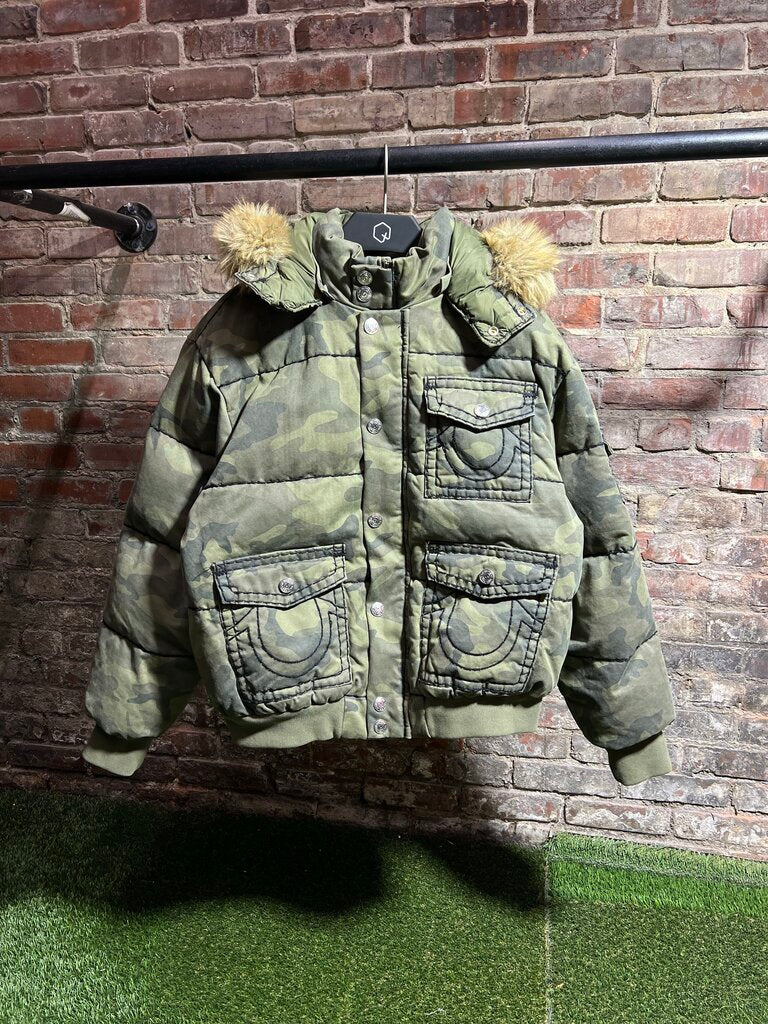 Supreme X True Religion Camouflage Puffer Jacket