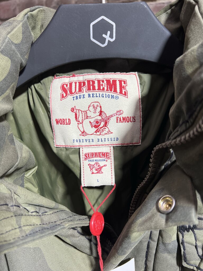 Supreme X True Religion Camouflage Puffer Jacket