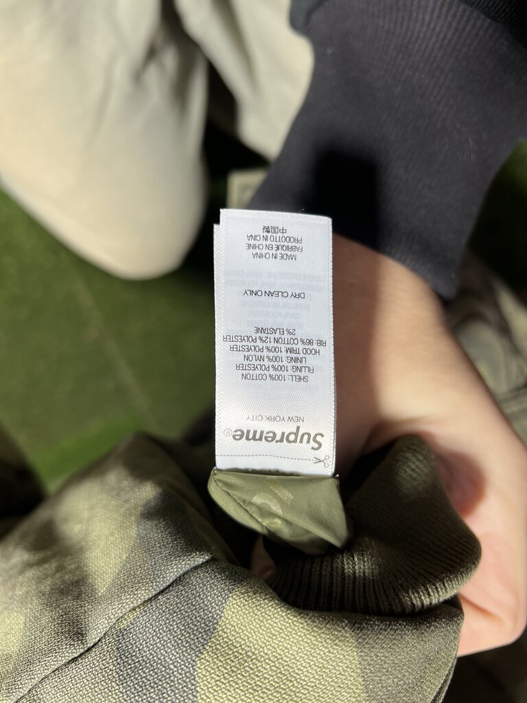 Supreme X True Religion Camouflage Puffer Jacket