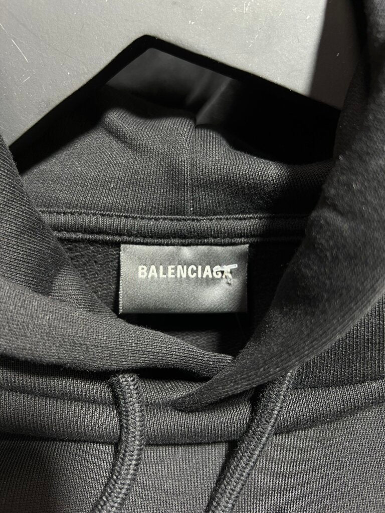 Balenciaga Campaign Hoodie Black Sz. XXS