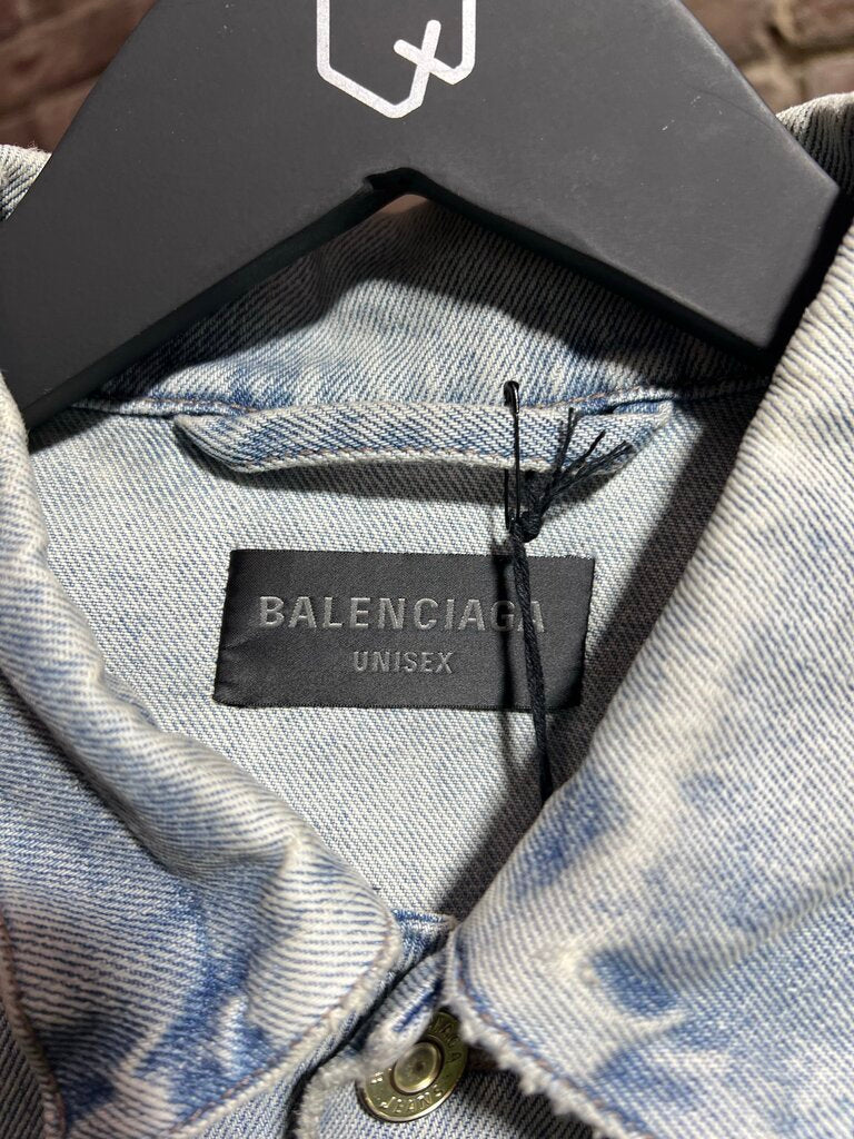 Balenciaga Denim Light Wash Jacket Sz. L