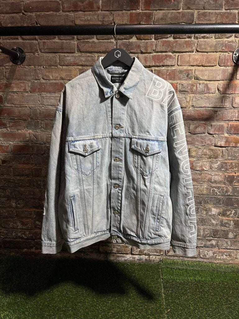 Balenciaga Denim Light Wash Jacket Sz. L