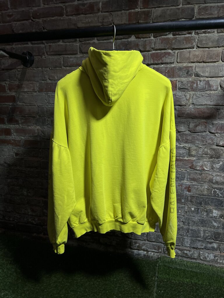 Balenciaga Sport Logo Hoodie Yellow Sz. M