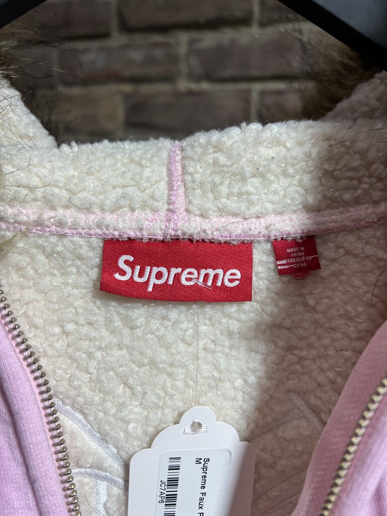 Supreme Faux Fur Zip-Up Sz. M