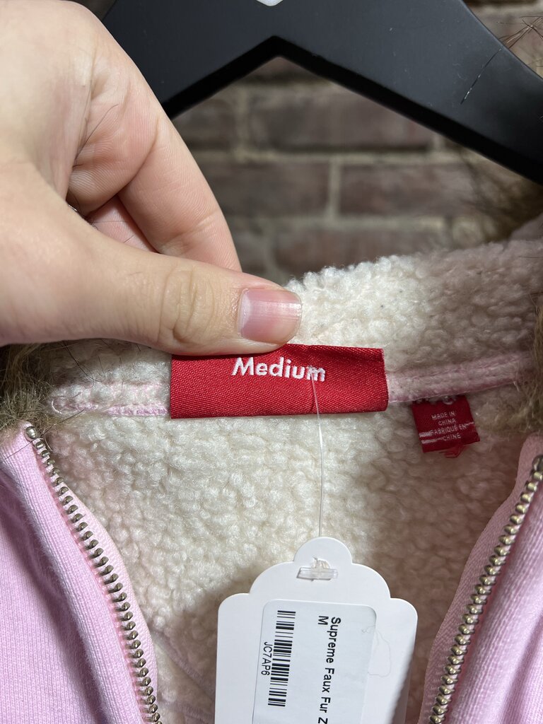 Supreme Faux Fur Zip-Up Sz. M