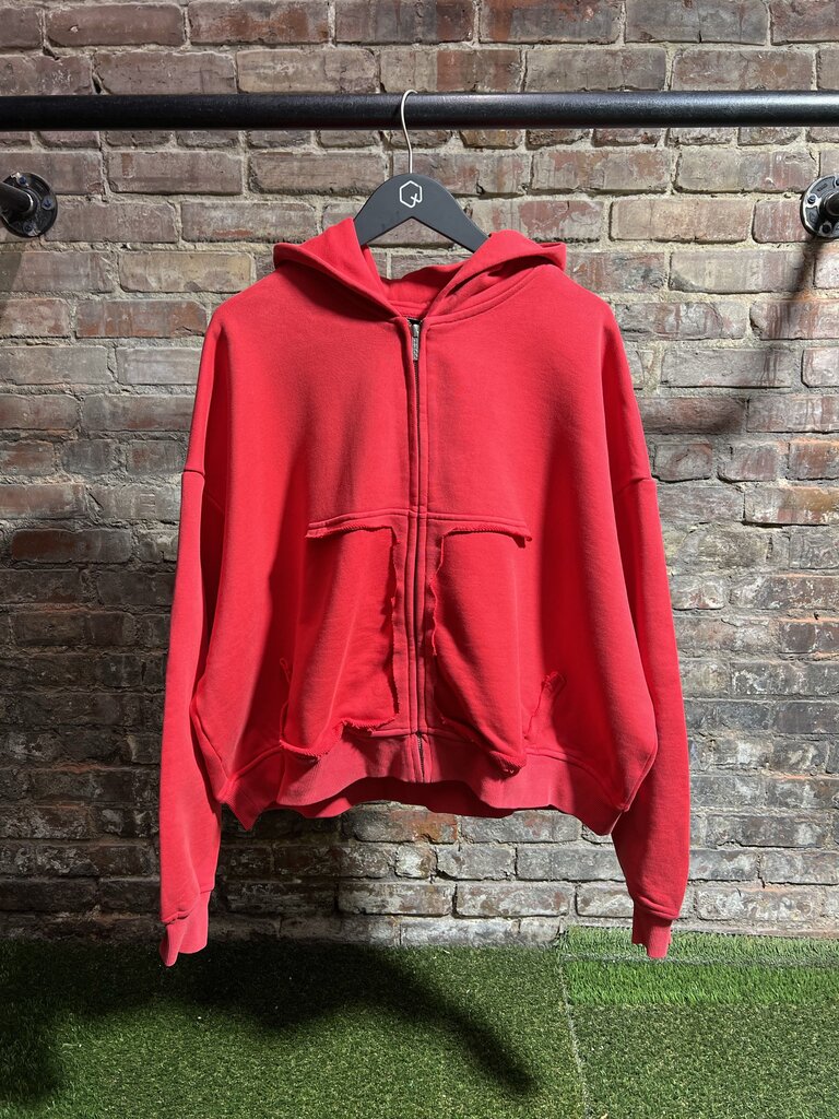 HMDD Faded Red Basic Zip Sz. XS
