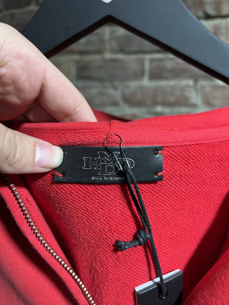 HMDD Faded Red Basic Zip Sz. XS