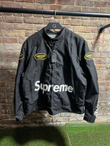Supreme X Vanson Leathers Motor Cycle Jacket Black Sz. XL