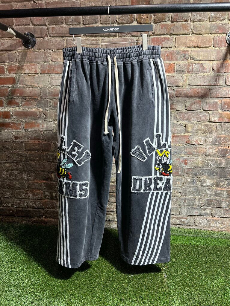Vale State Striped Sweatpants Black/White Sz. L