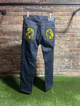 Ice Cream Chain Stitch Running Dog Jeans Sz. L