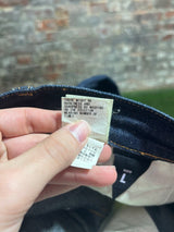 Ice Cream Chain Stitch Running Dog Jeans Sz. L