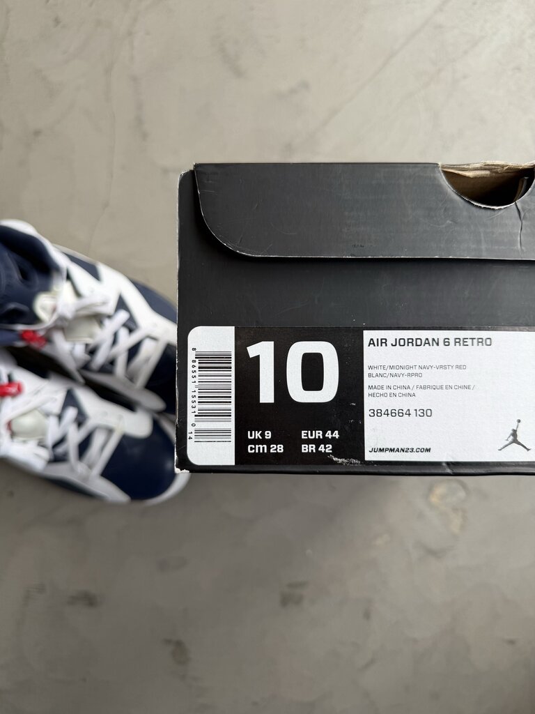 Jordan 6 Olympic Sz. 10