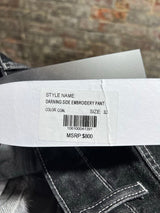 Who Decides War Black Darning Jeans Sz. 32