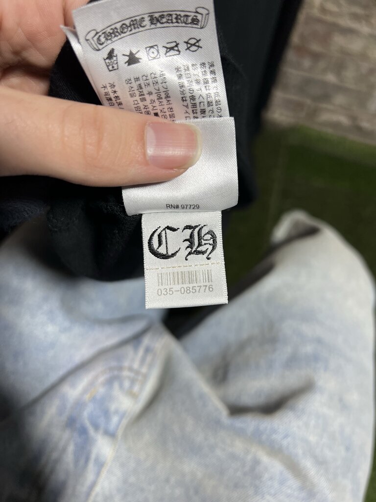 Chrome Hearts Neck Script L/S Black Sz. XL