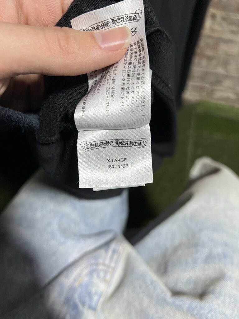 Chrome Hearts Neck Script L/S Black Sz. XL