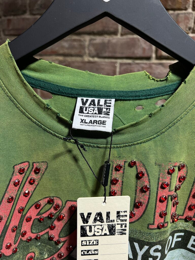 Vale State Wong Wai War Tee Green Sz. XL