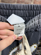 Vale State Rhinestone Sweatpants Black Sz. XL