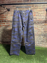 Hidden Season Blue Camo Double Knee Pants Sz. 32