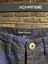 Hidden Season Blue Camo Double Knee Pants Sz. 32