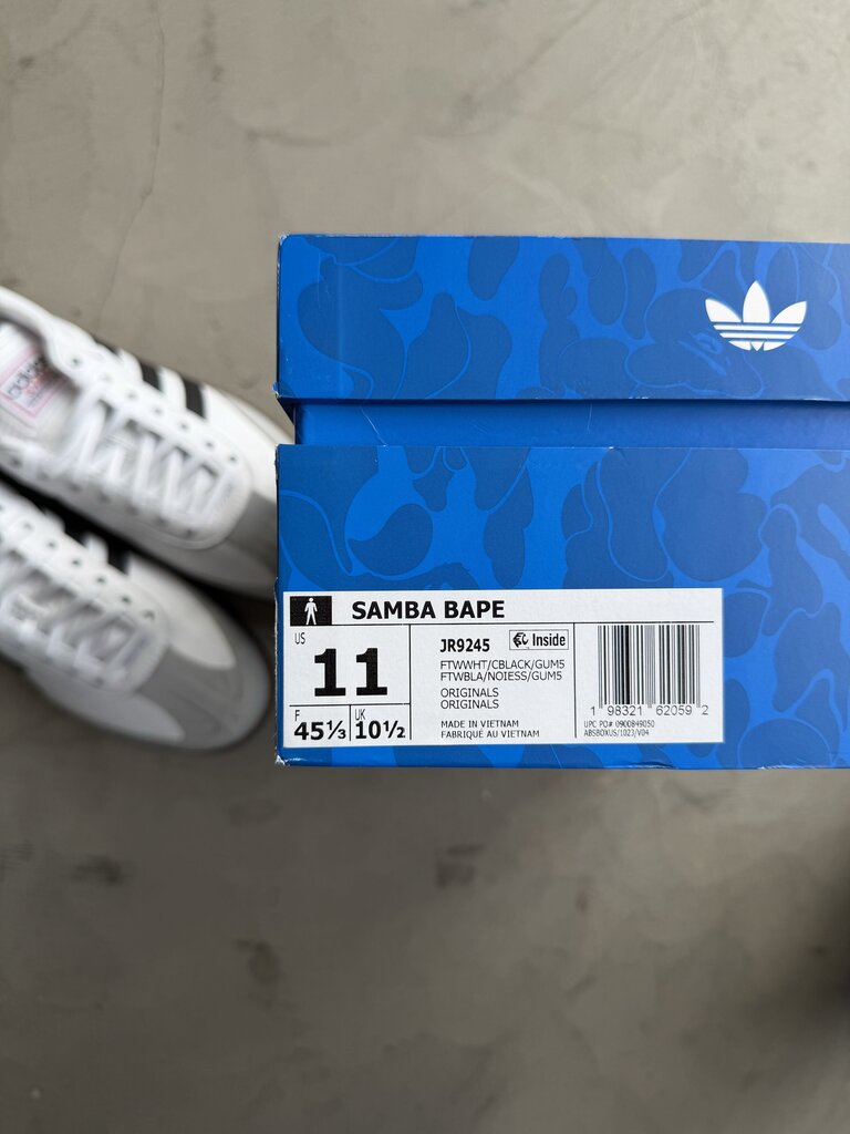 Adidas x Bape Samba Sz. 11