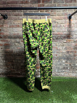 BAPE ABC Camo Crystal Apehead Sweatpants Green Sz.. L