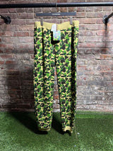 BAPE ABC Camo Crystal Apehead Sweatpants Green Sz.. L