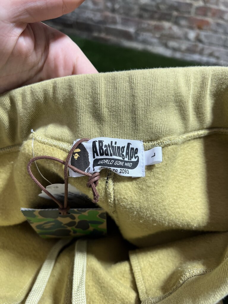 BAPE ABC Camo Crystal Apehead Sweatpants Green Sz.. L