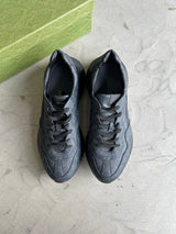Gucci Rython Black GG Sneaker Sz. 14
