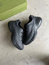 Gucci Rython Black GG Sneaker Sz. 14