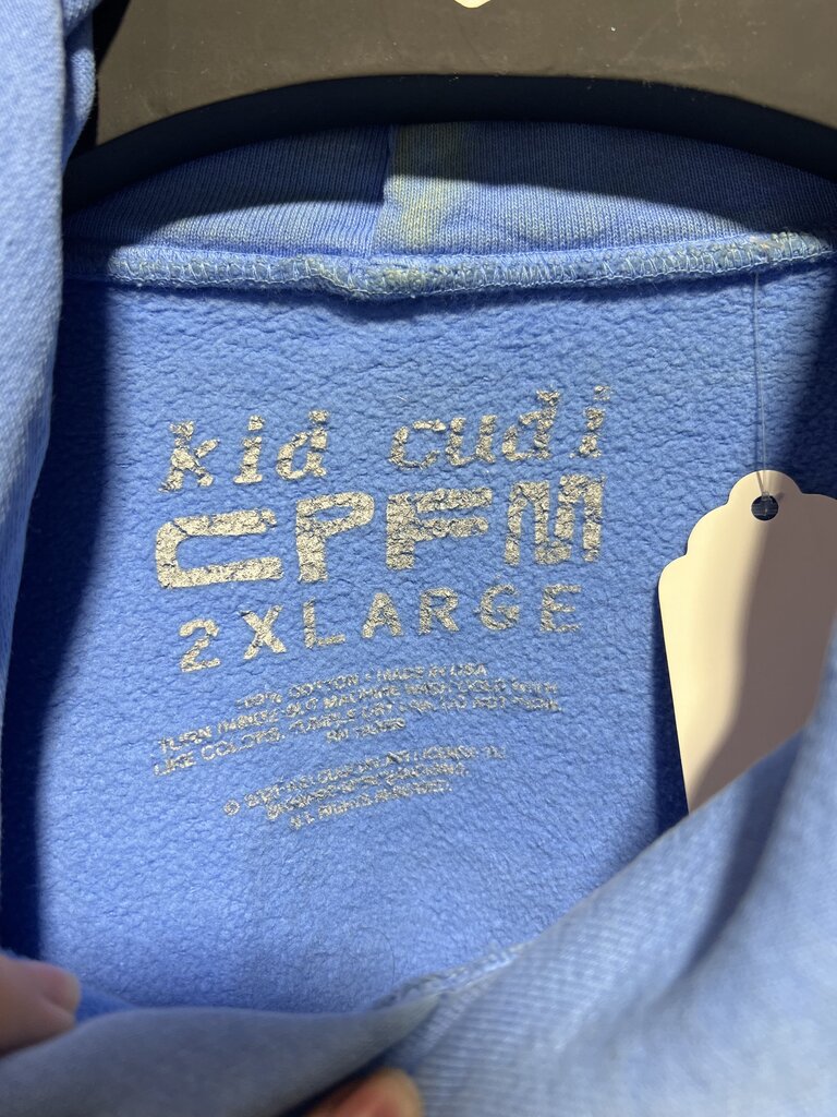 CPFM X Kid Cudi MOTM Hoodie Blue Sz. XL