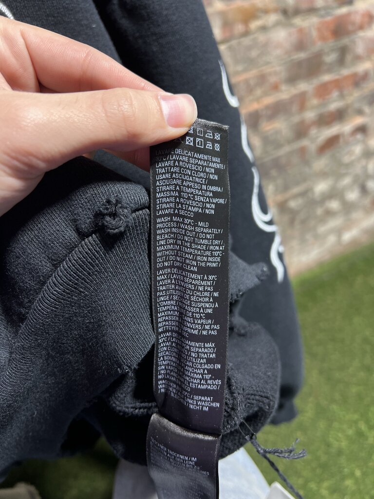 Baleciaga Heavy Darkwave Hoodie Black Sz. S