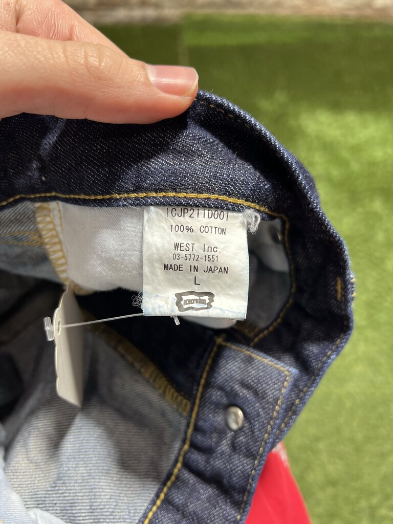 BBC Ice Cream Blue Denim Running Dog White Sz. XL