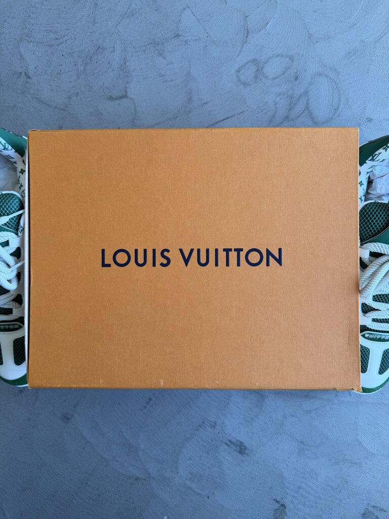 Louis Vuitton Sk8 Sneaker Green/White Sz. 14